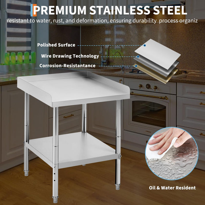 Mesa de grado industrial con grosor resistente