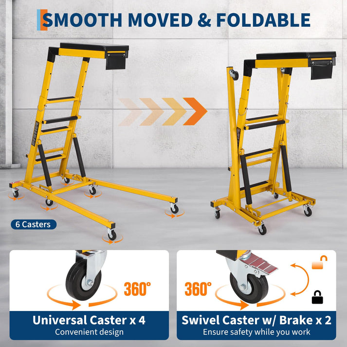 6 ruedas giratorias 360°