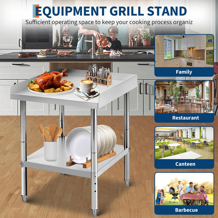 Mesa de acero inoxidable resistente a corrosión